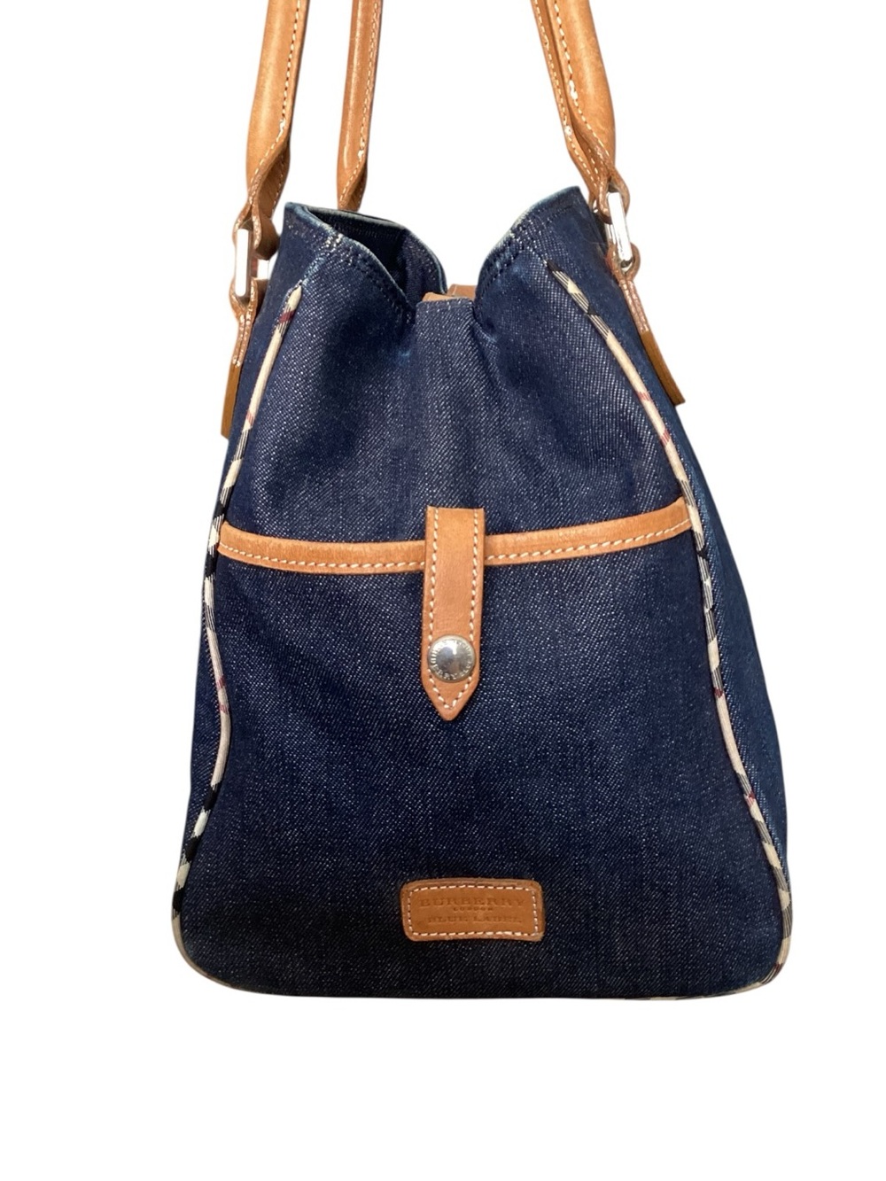 Burberry Blue Label Vintage Denim Shoulder Bag Japan Exclusive - Picture 3 of 13